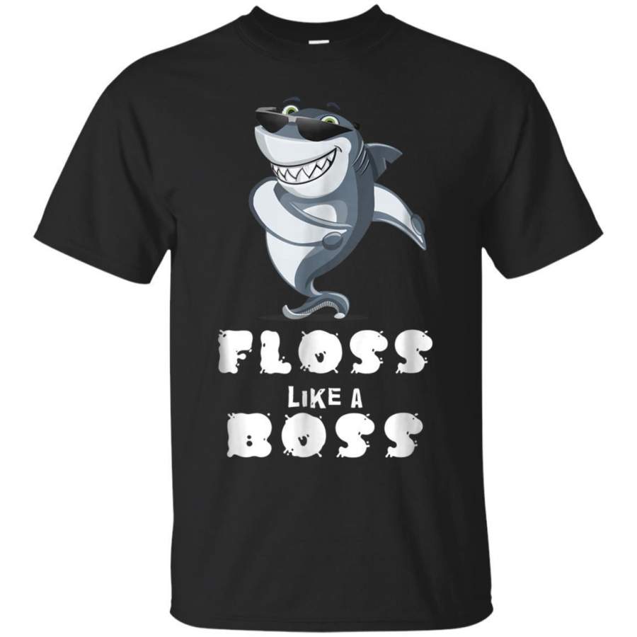 AGR Floss Like A Boss Dance Flossing Shark Dance Shirt Gift Idea Jaq T-shirt