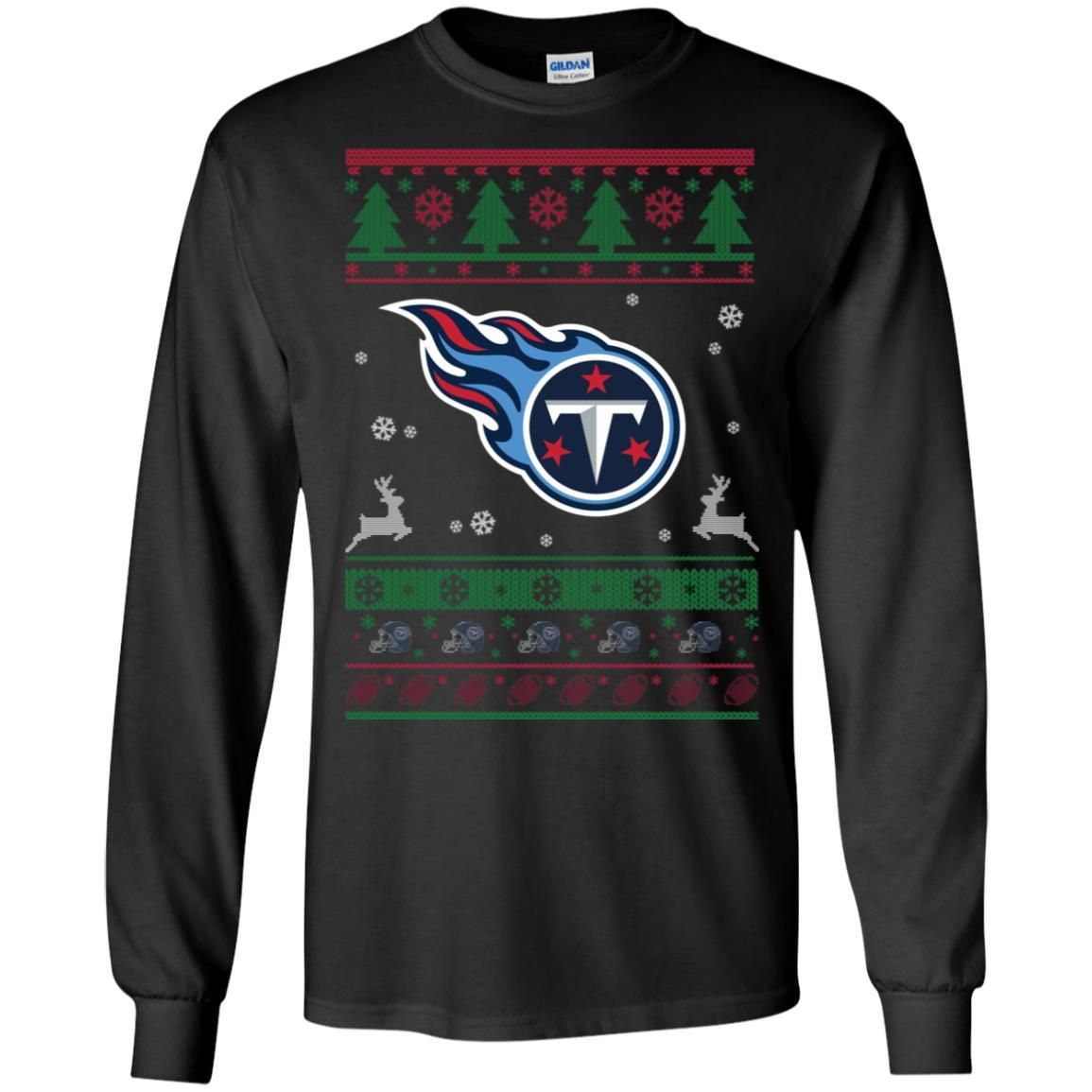 Tennessee Titans Logo Football Teams Ugly Christmas Sweater Men Long SLeeve Shirt