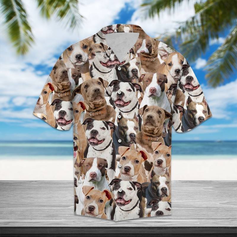 American Pit Bull Terrier Awesome Hawaiian Shirt Ha108055