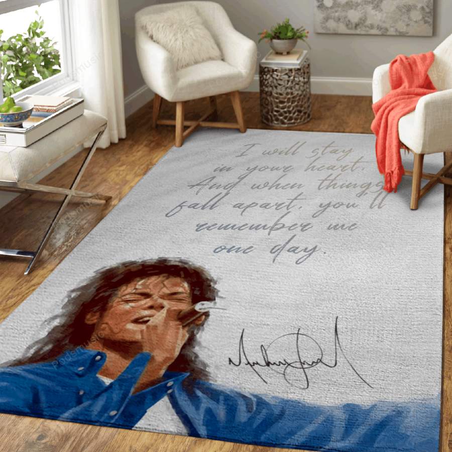 Music Michael Jackson Pop – Music Legends Art For Fans Area Rug Living Room Carpet Floor Decor