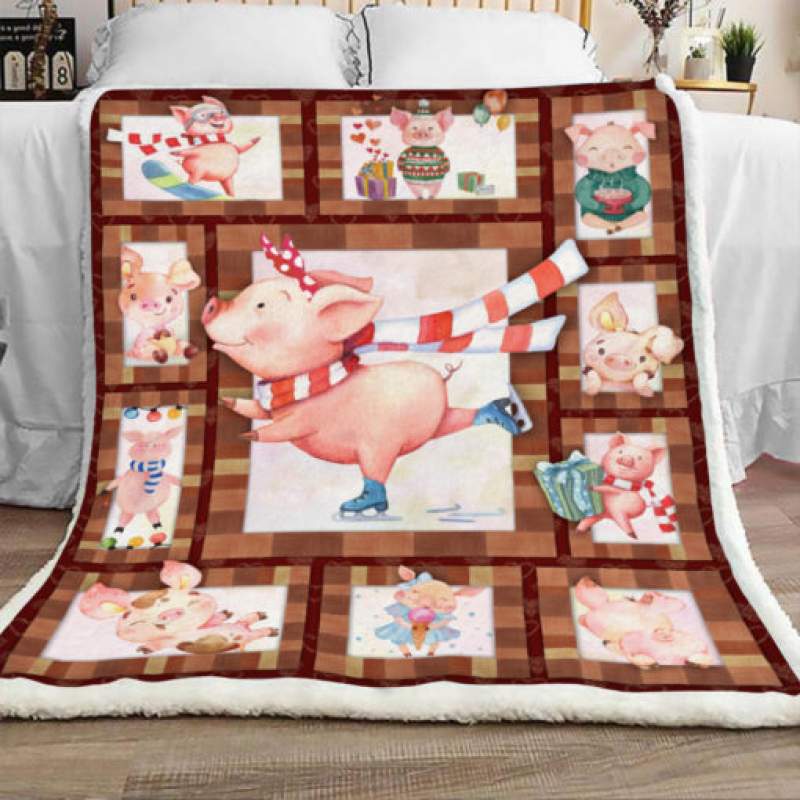 Pig Sherpa Blanket JR1701 82O33