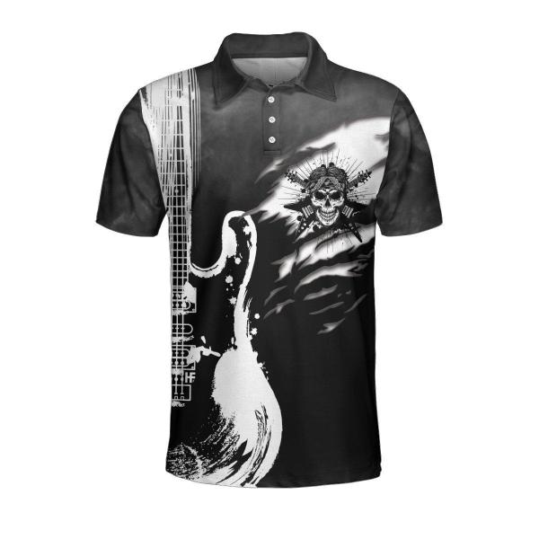 Guitar And Skull Short Sleeve Polo Shirt Polo Shirts For Men And Women Streetwear Polo Shirt