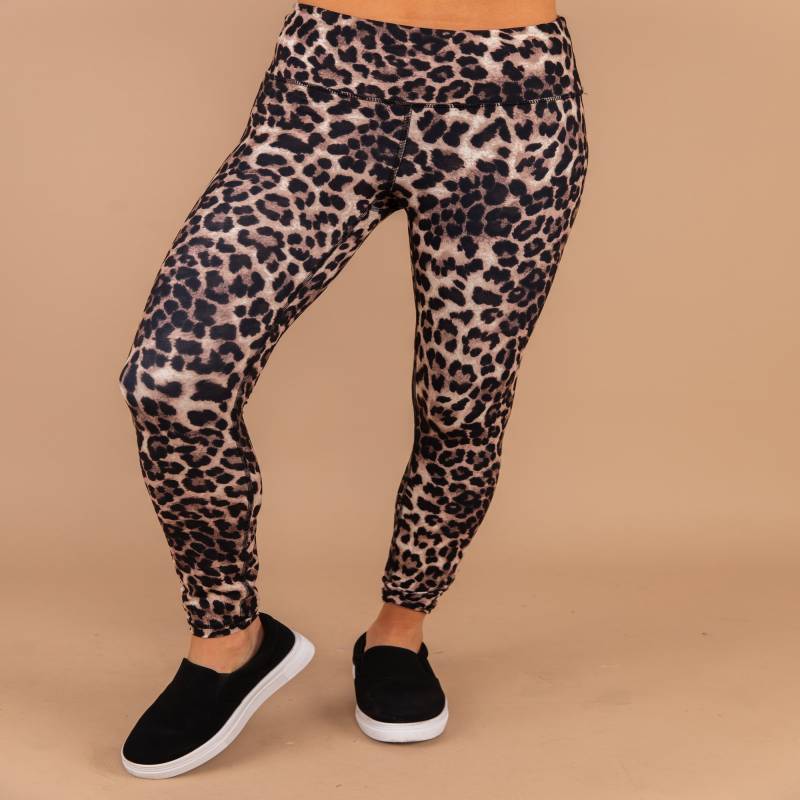 Wild Adventures Brown Leopard Leggings