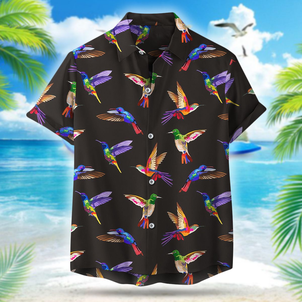 Hummingbird Hawaiian Shirt Ha21391