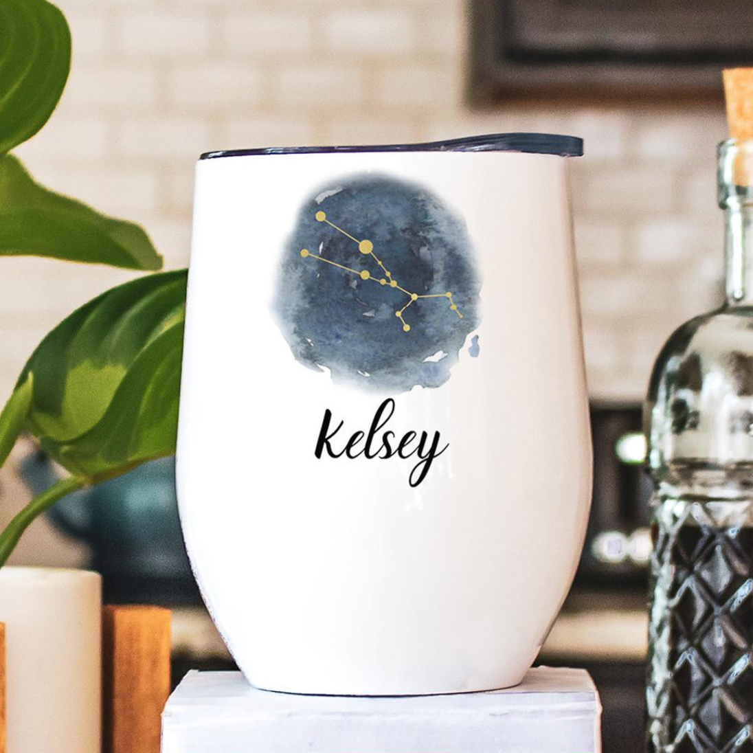 Taurus Birthday Wine Tumbler Personalized, Taurus Gift For Women, Taurus Birthday Gifts