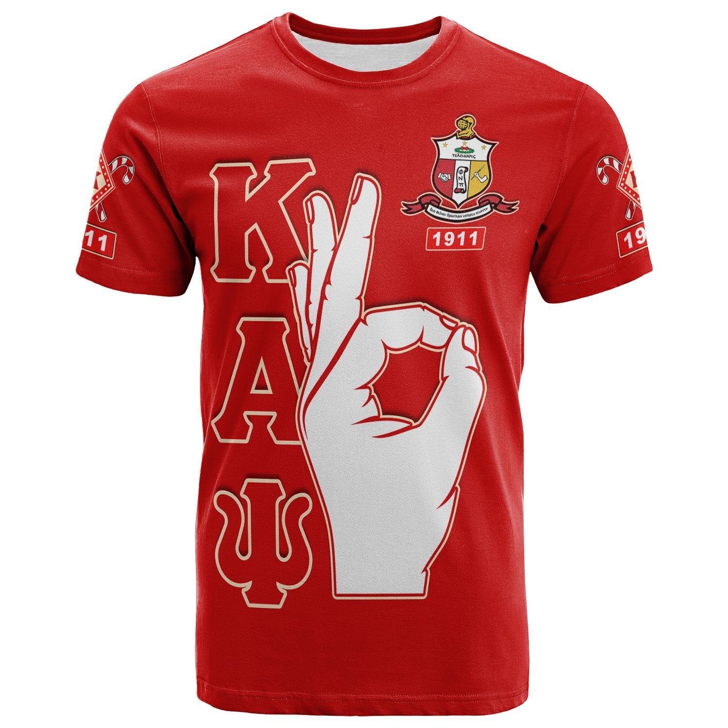 Kappa Alpha Psi        T Shirt Hand Sign Lt13