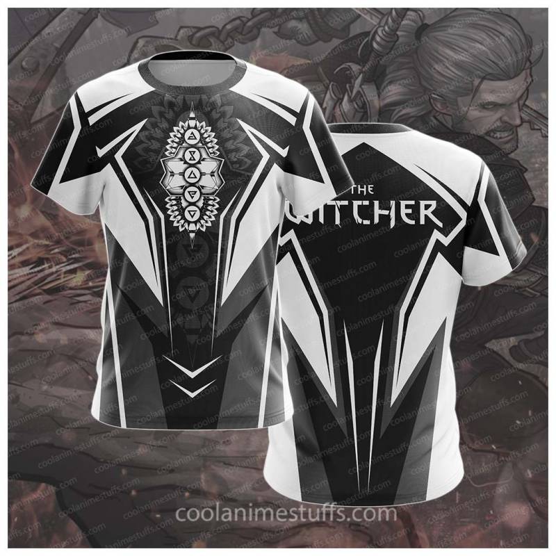 The Witcher Black And White T-shirt