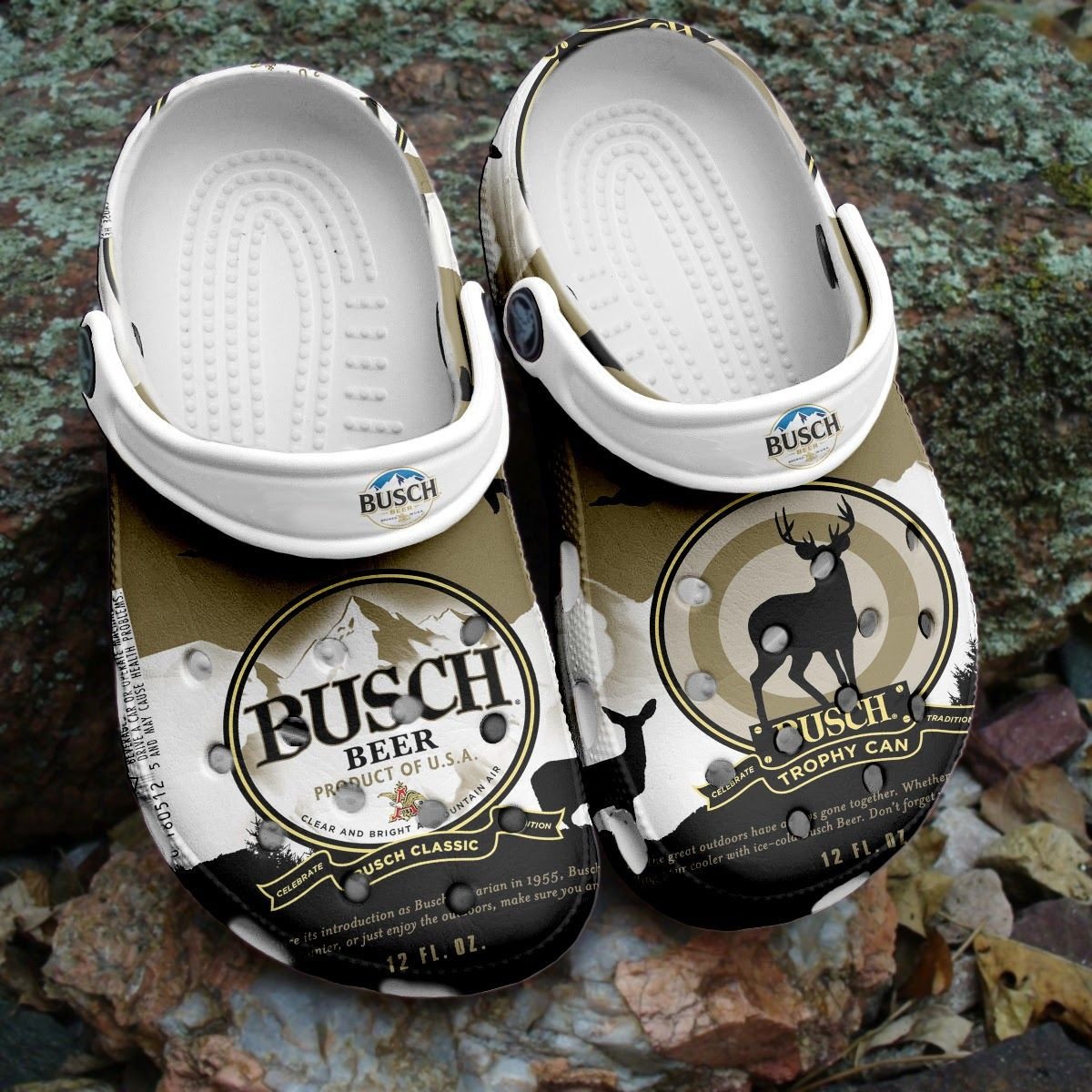 Busch Light Beer Deer Hunting Drink Comfortable For Man And Women Classic Water Rubber Clogs Clogband Clogs Comfy Footwear