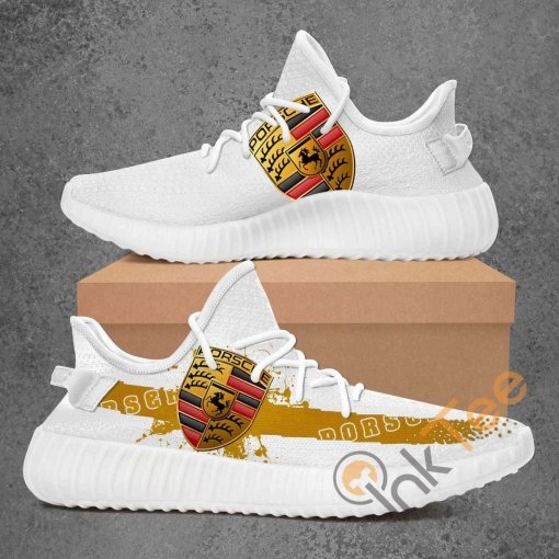 Porsche Custom Shoes Personalized Name Yeezy Sneakers