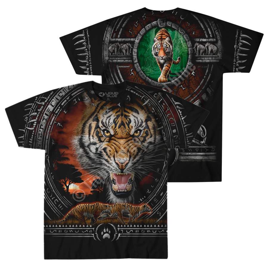 Tribal Tiger – Adult Unisex T-Shirt