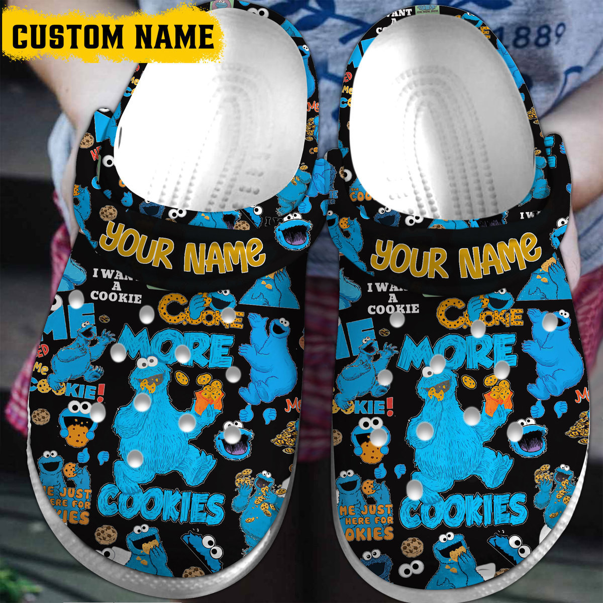 Cookie Monster Tv Series Crocss Clogs For Men Women And Kid Kfsgstqm