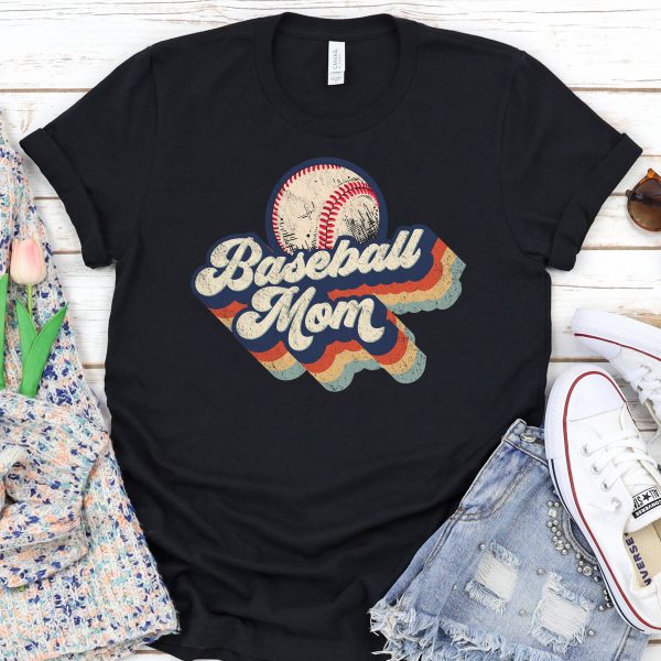 Retro Baseball Mom Tee