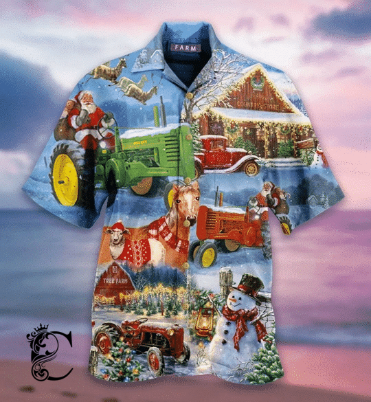 Beach Shirt Find Christmas Farm Hawaiian Shirt- Chillicothemall