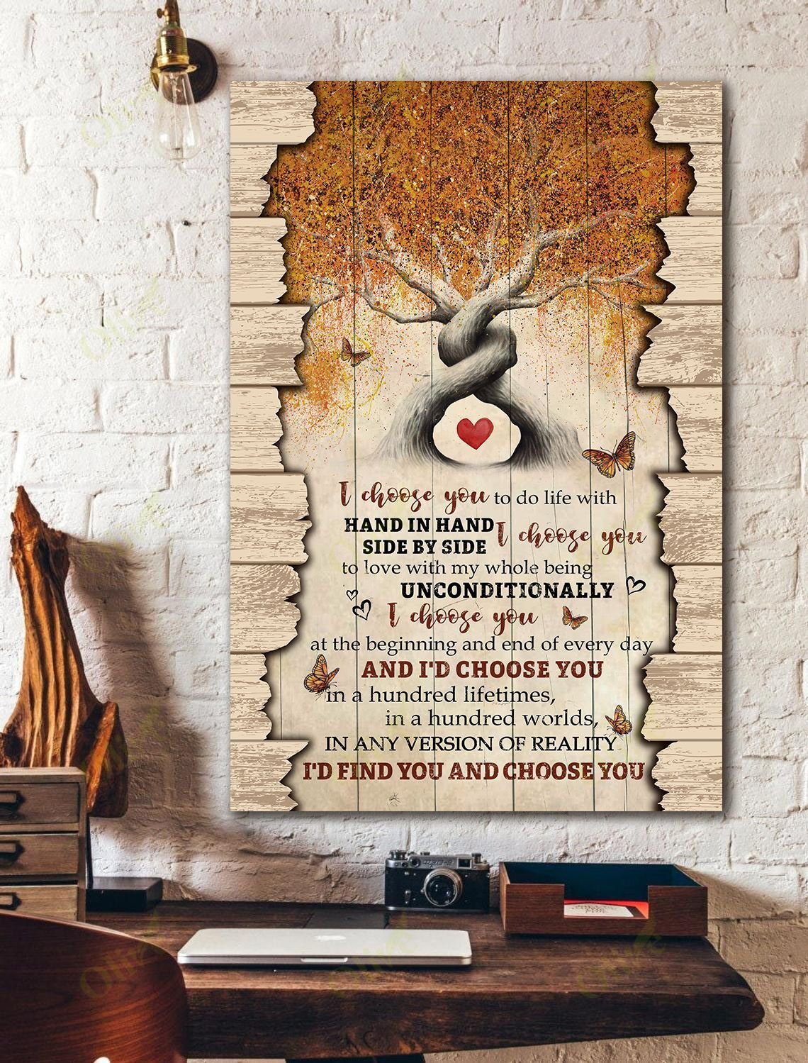 I’d Find And Choose You Canvas And Poster | Wall Decor Visual Art
