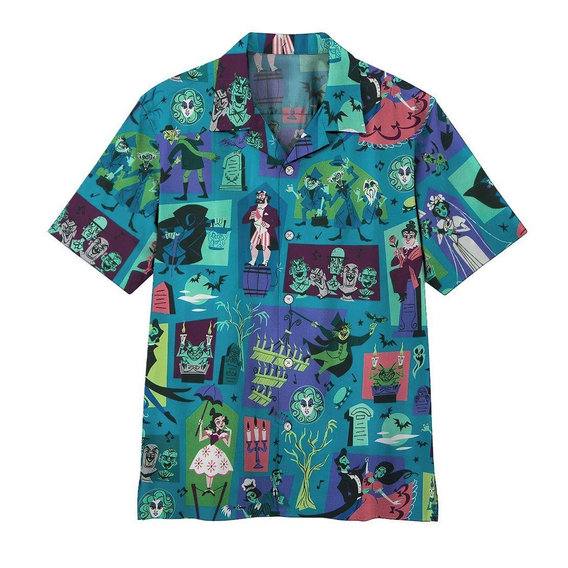 Gearhumans Haunted Maison Hawaiian Shirt Ha39403