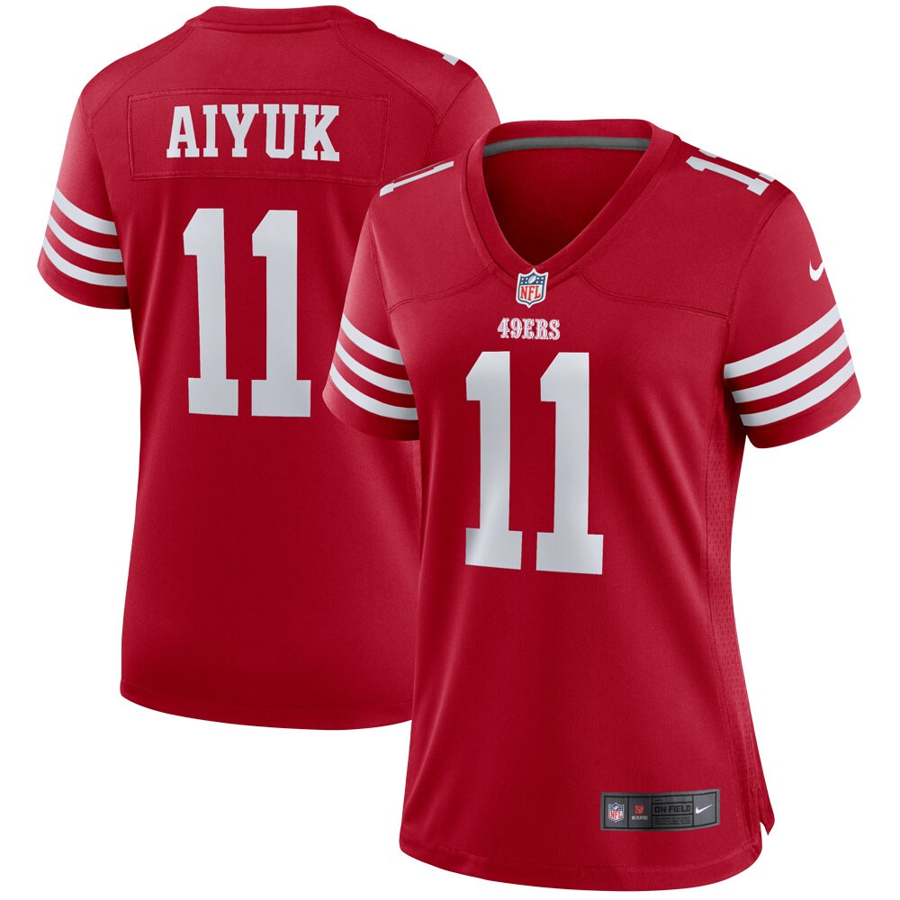 Women’s San Francisco 49ers Brandon Aiyuk Scarlet Player Jersey