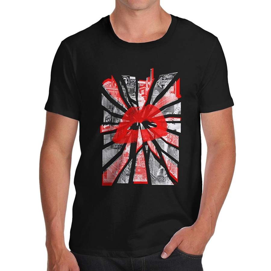 Urban City Lips Men’S T-Shirt Print Digital Print Clothing