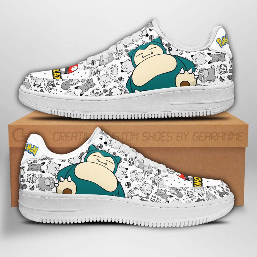 Snorlax Air Sneakers Pokemon Shoes Fan Gift PT04