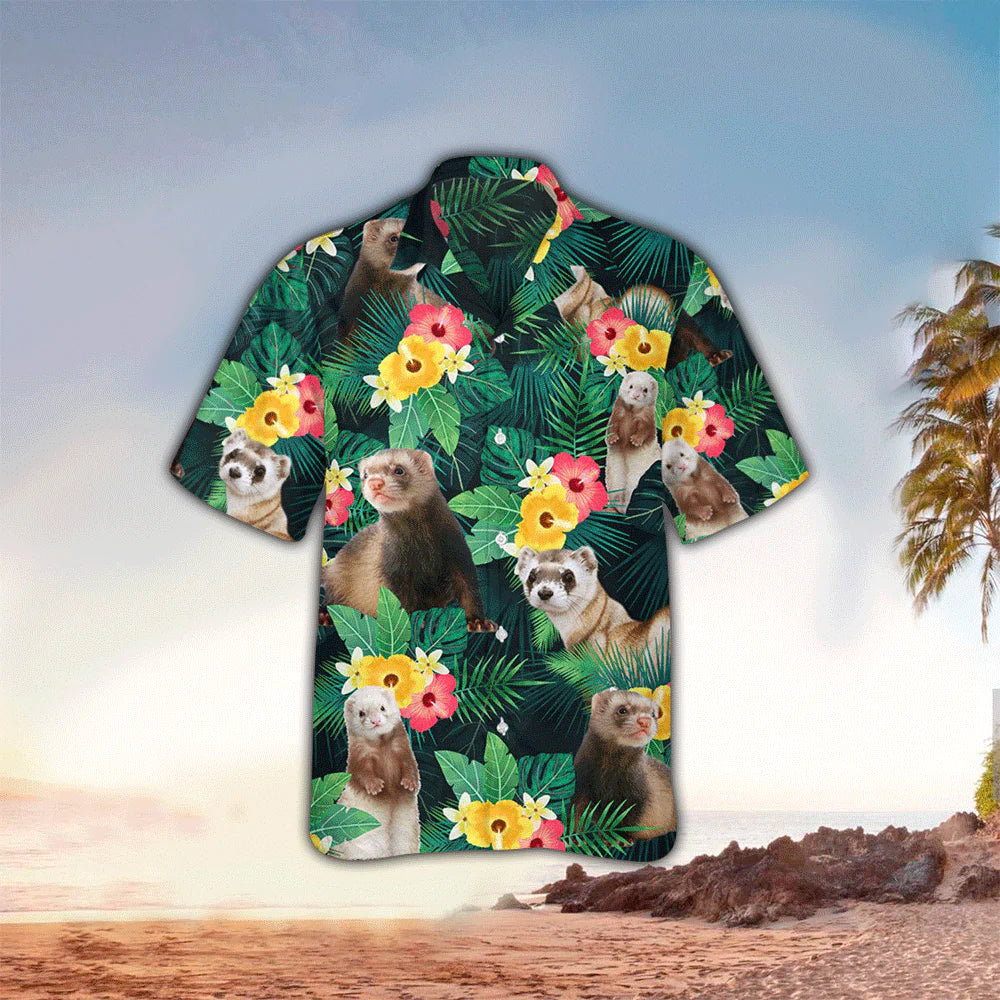 Ferrets Tropical Summer Vibes Edition Hawaii Shirt Ha99357