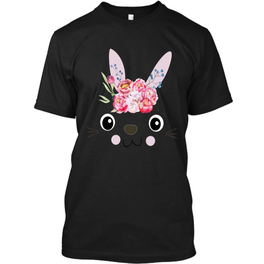 Cute Bunny Easter Day Gift T Shirt Custom Ultra Cotton