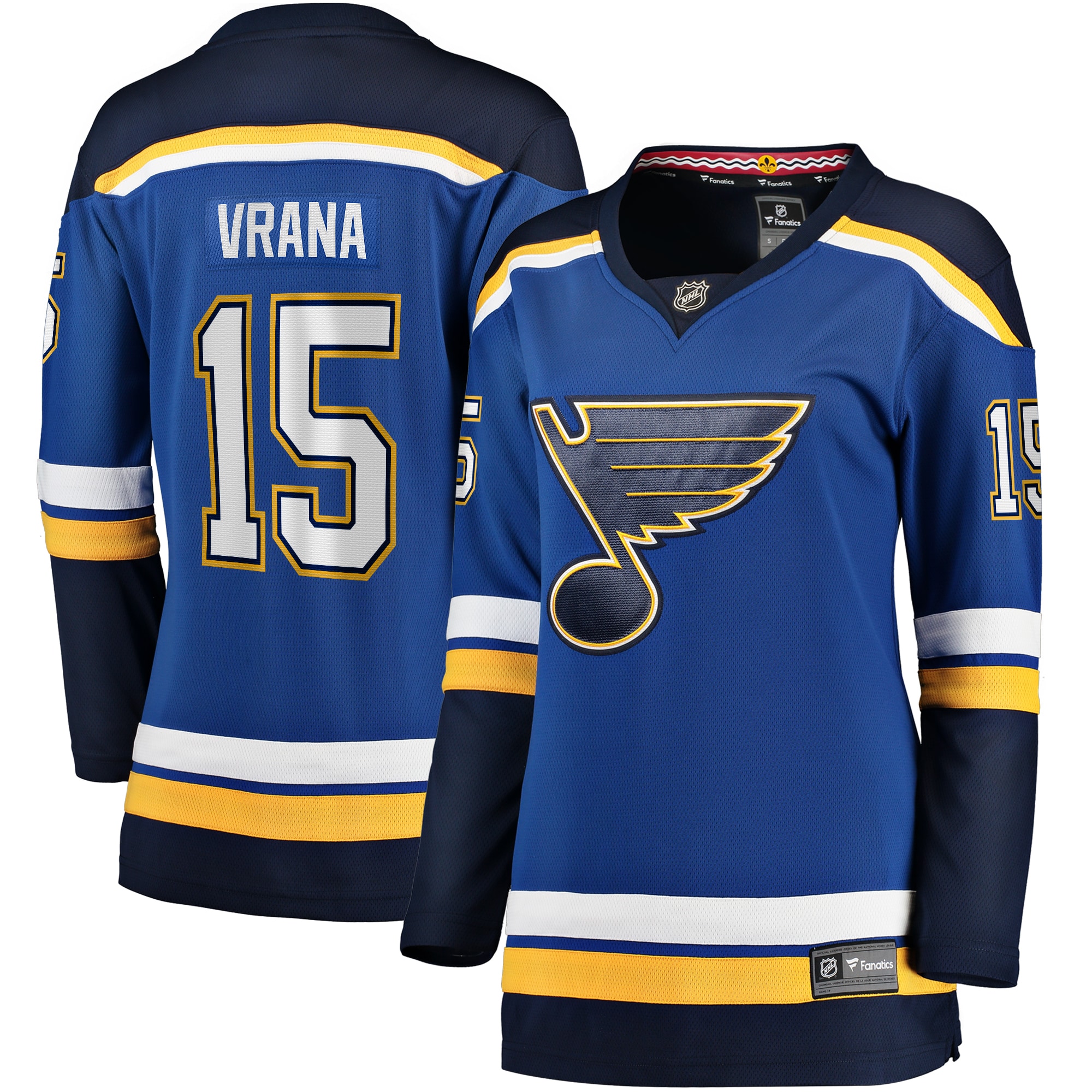 Women's St. Louis Blues Jakub Vrana Blue Home Breakaway Jersey