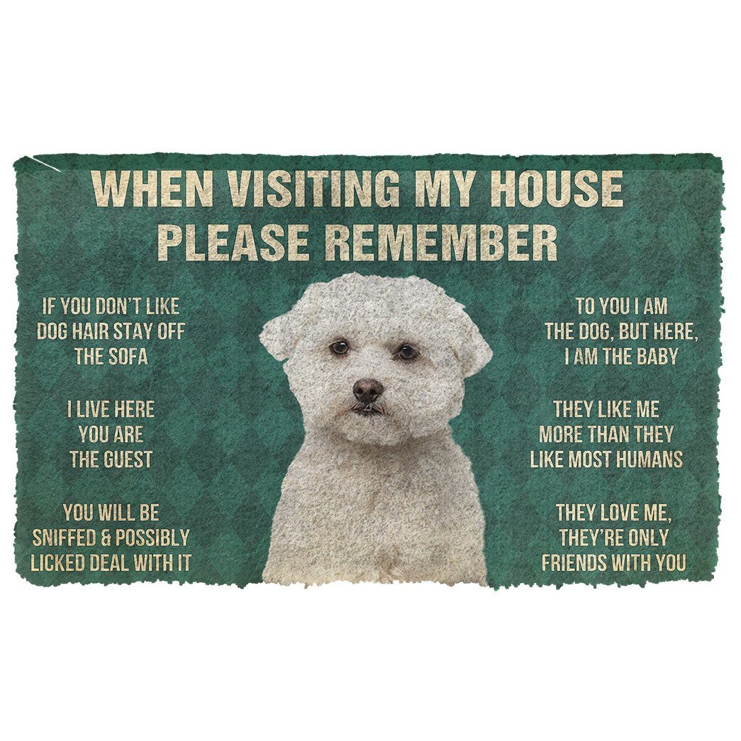 Gearhumans  GearHuman 3D Please Remember Maltese Dog’s House Rules Doormat