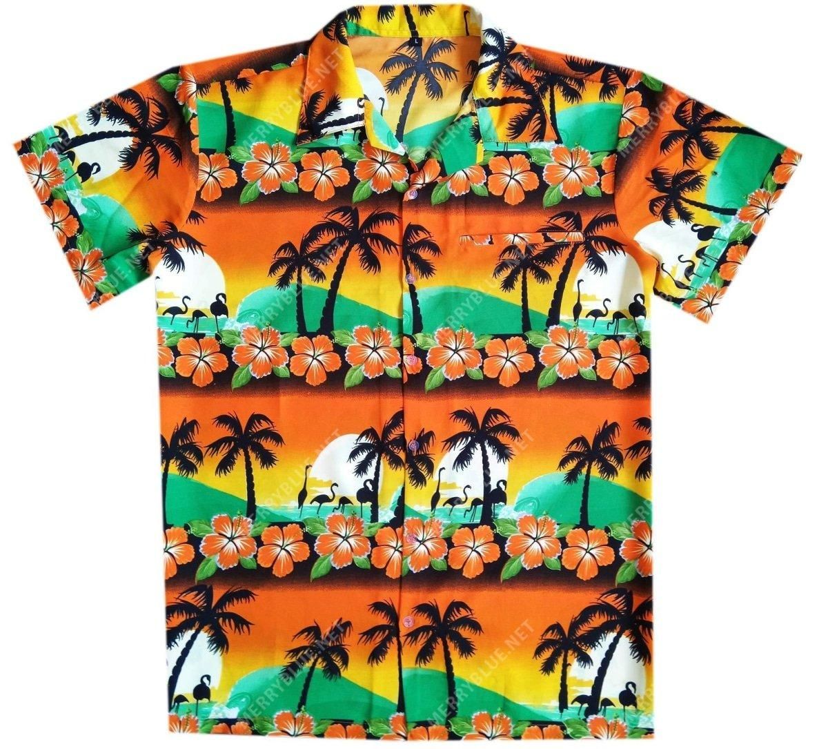 Aloha Hawaiian Shirt Colorful Short Sleeve Summer Beach Casual Shirt For Men And Women For Men