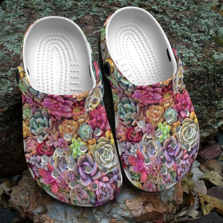 Succulent White Sole Lovely Succulents Crocs Classic Clogs Shoes