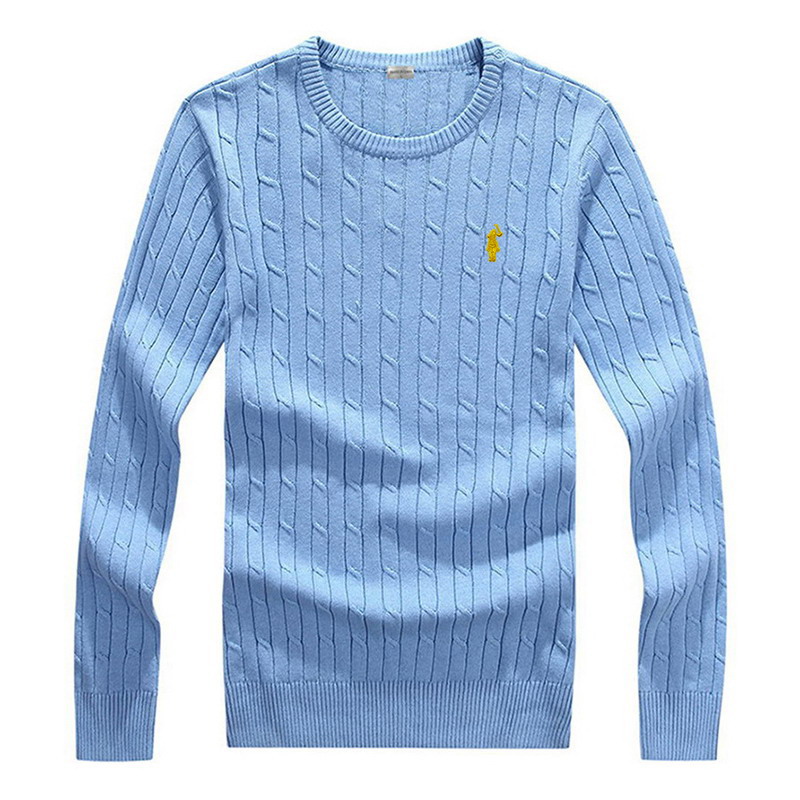 Brand Polo Sweater 100% Cotton Men’s Pony Autumn Winter Standard Version Twist Knitting Sweater PRL8519 alx