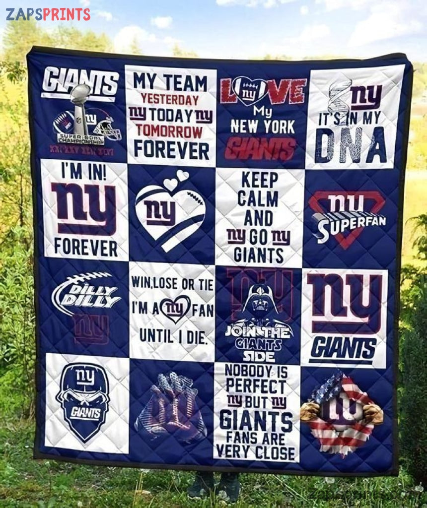 New York Giants It Is In My Dna 3D Printing Quilt Gift For Fan Football Lovers