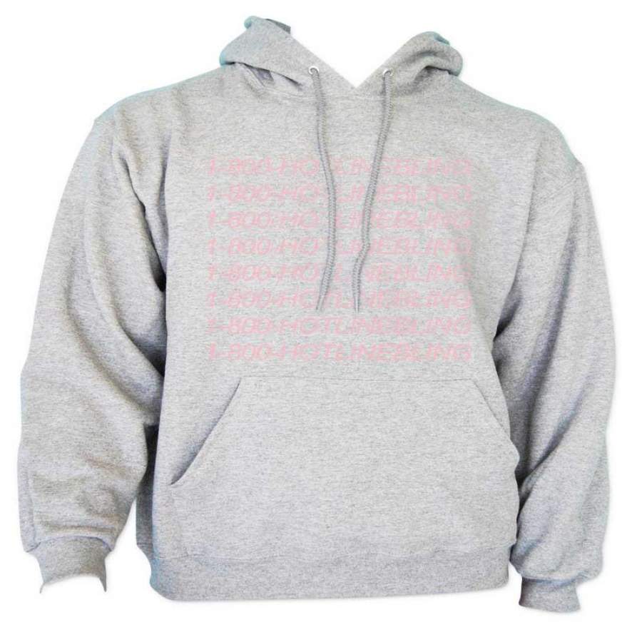 1800 Hotline Bling PINK Ink Drake Unisex Pullover Hoodie Adult