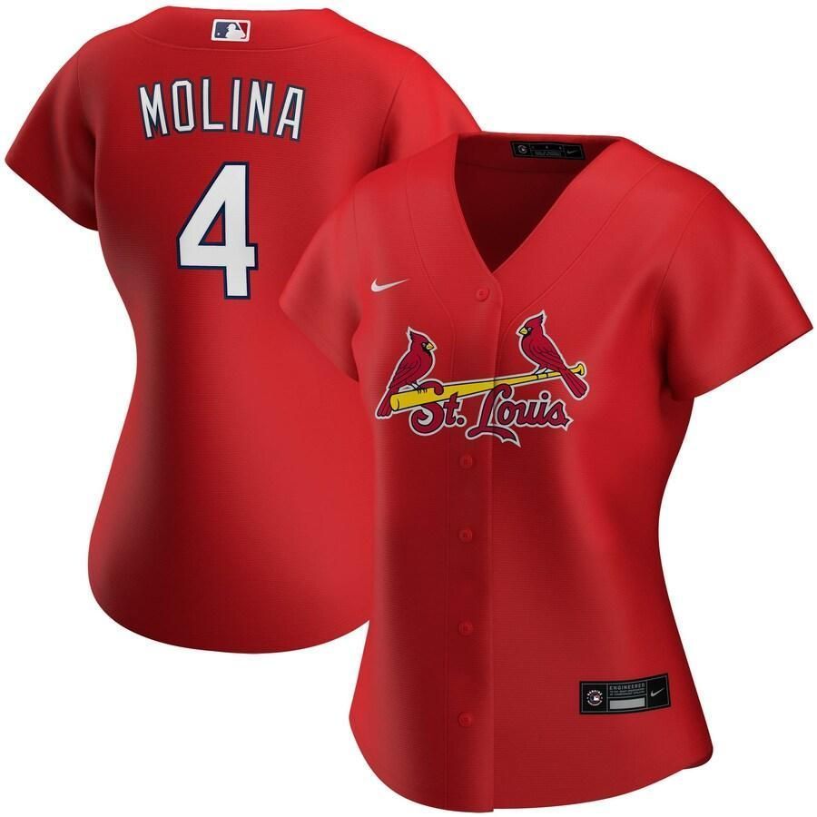 Yadier Molina St. Louis Cardinals Wohome 2021 Replica Player White 3D Jersey