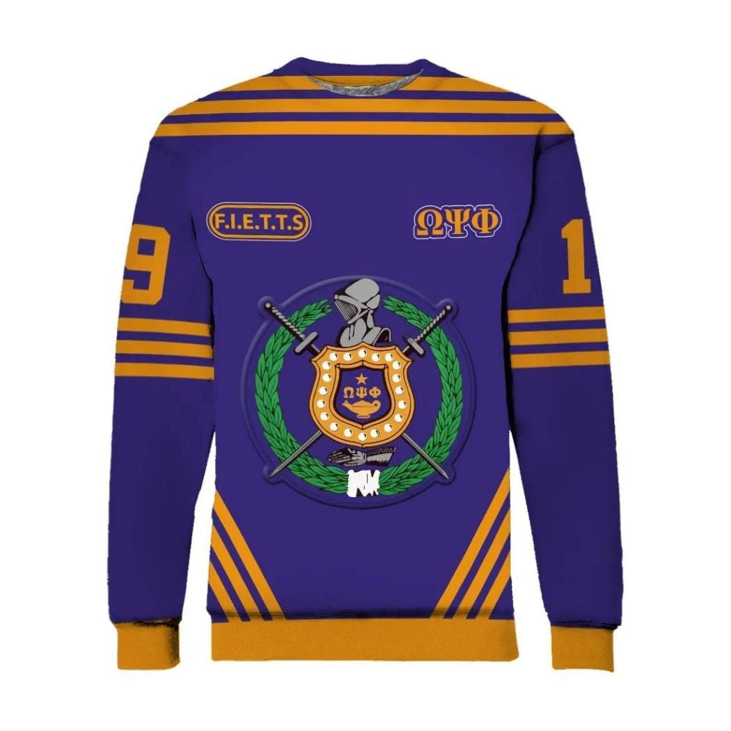 Fraternity Sweatshirt – Omega Psi Phi Three Line Style Sweatshirt