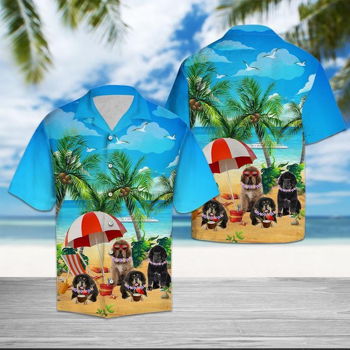 Tibetan Mastiff Beach Summer Hawaii Shirt For Men Women Adult Ha62304