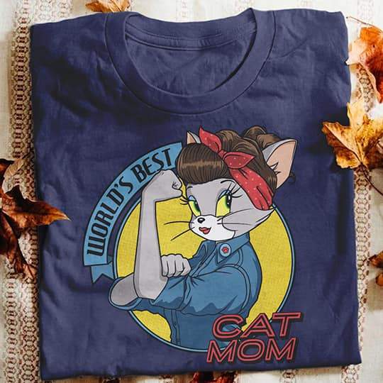 World’s Best Cat Mom T Shirt Hoodie Gift For Friend Gift For Family