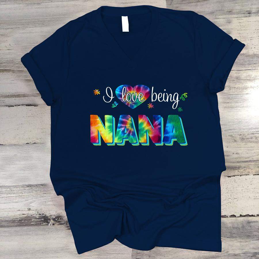 PERSONALIZED I LOVE BEING NANA SHIRT