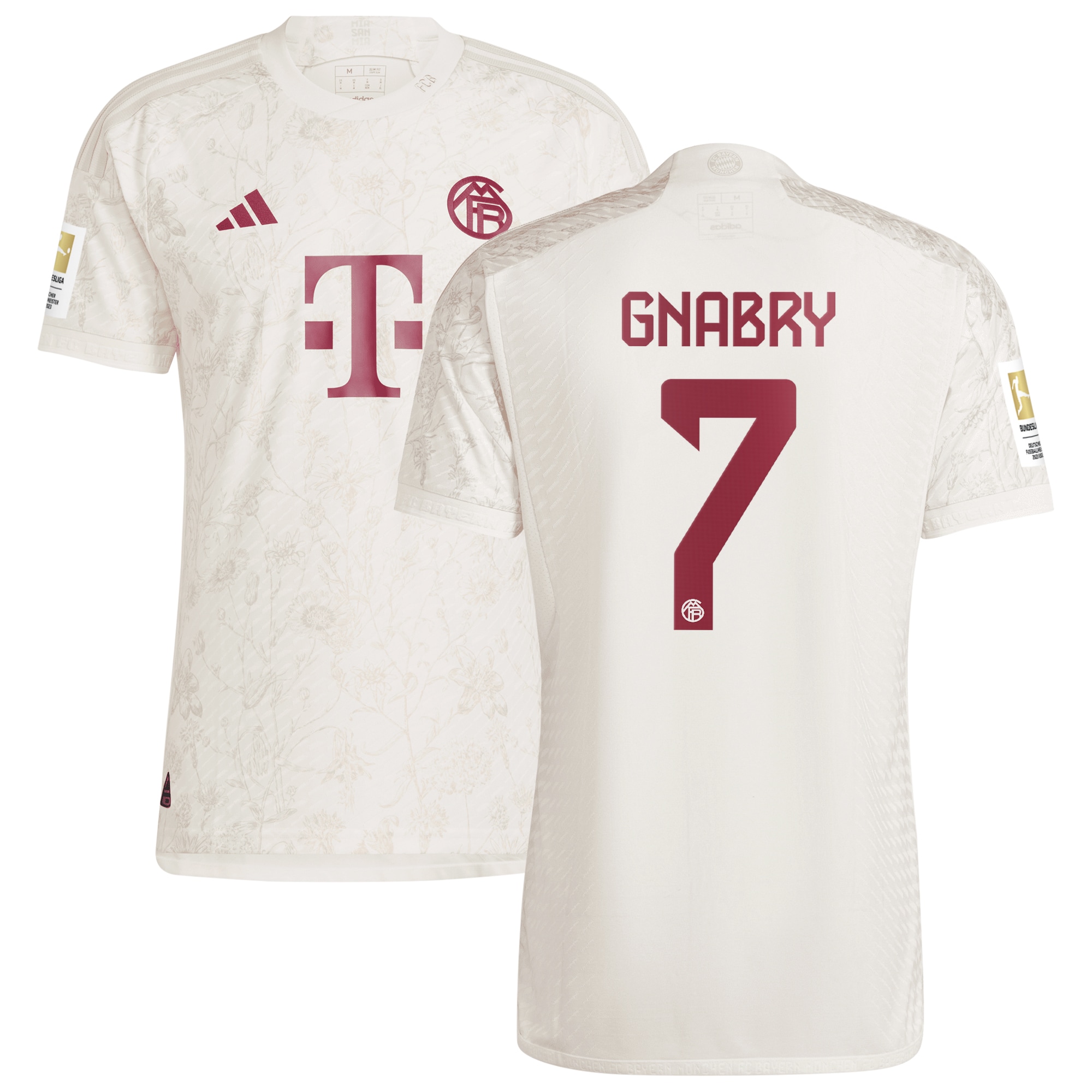 Serge Gnabry Bayern Munich 2023/24 Third Authentic Jersey – White