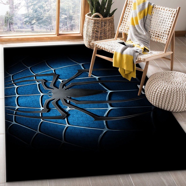 Spiderman Logo Movie Area Rug Bedroom Rug Family Gift US Decor