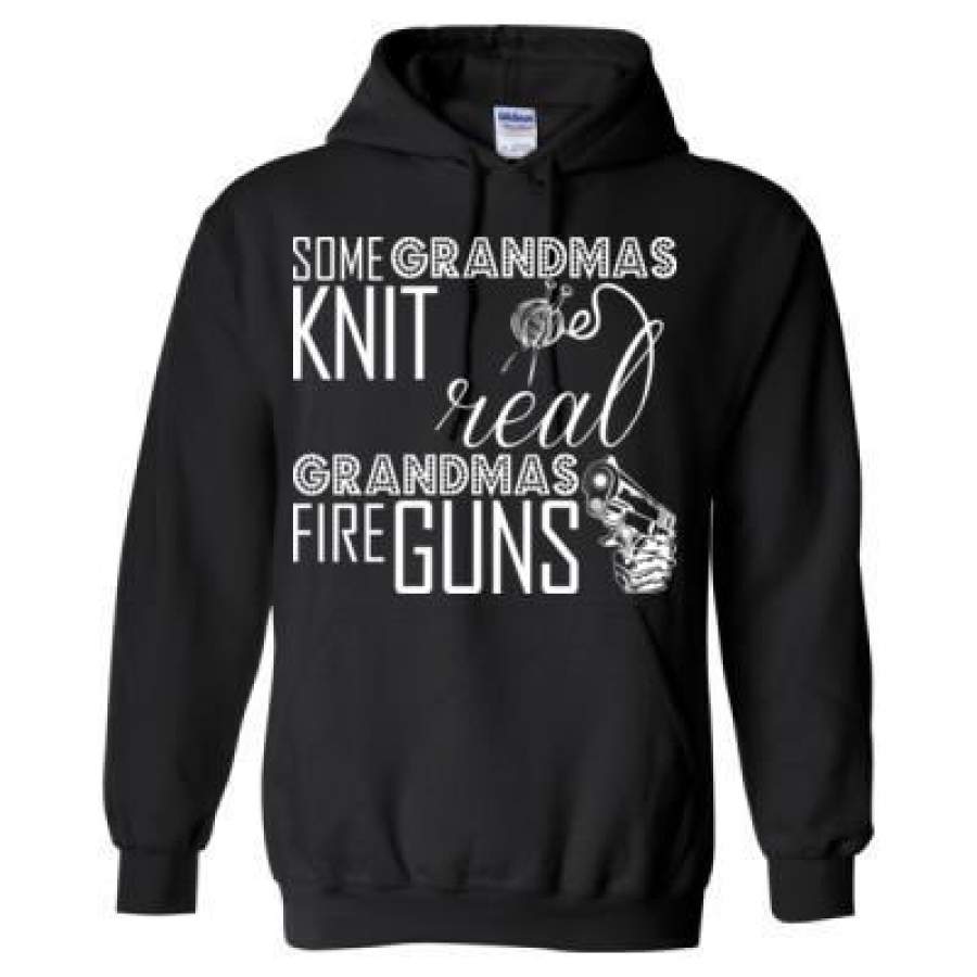 AGR Some Grandmas Knit Real Grandmas Fire Guns – Heavy Blend™ Hooded Sweatshirt