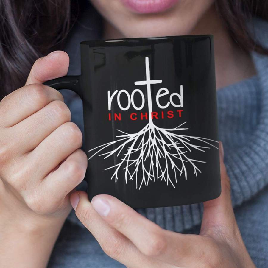 Rooted In Christ coffee mug