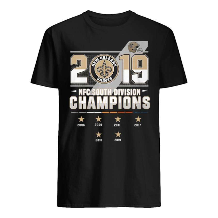 New Orleans Saints 2019 NFC South Division Champions players signatures shirt by globalteeshop