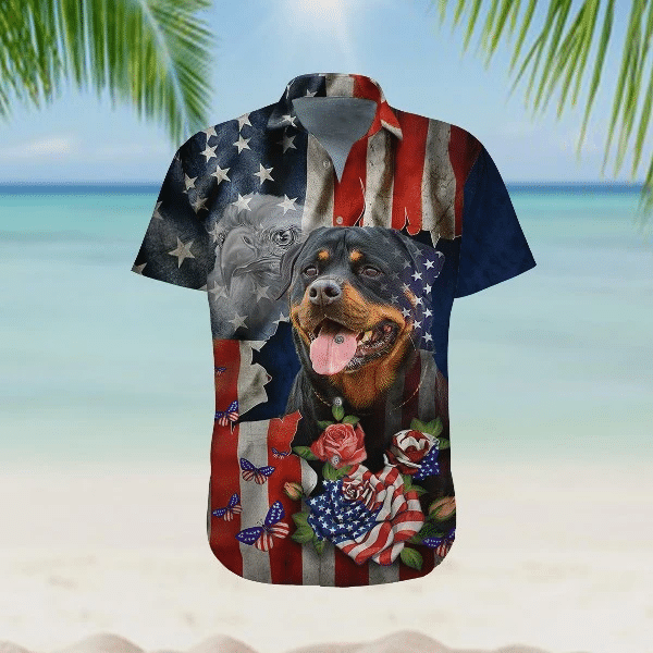 Rottweiler Hawaii Shirt Unisex Adult Ha94547