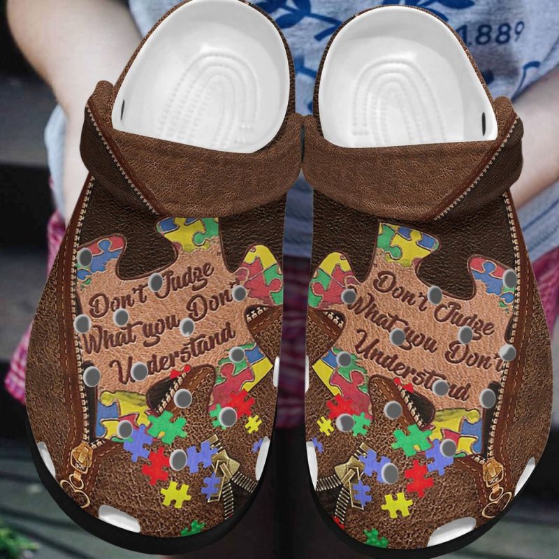 Autism Sympathy Rubber clog Shoes Comfy Footwear