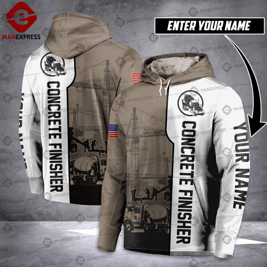 Concrete Finisher hoodie QRT Personalized