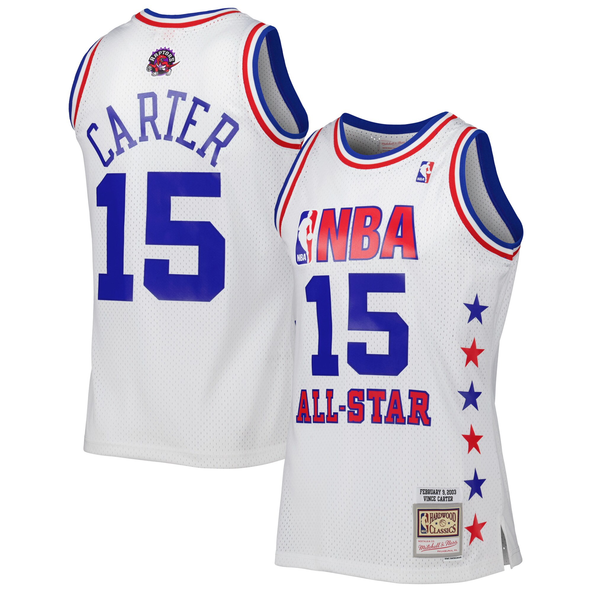 Men's Mitchell & Ness Vince Carter White Eastern Conference 2003 All Star Game Swingman Jersey