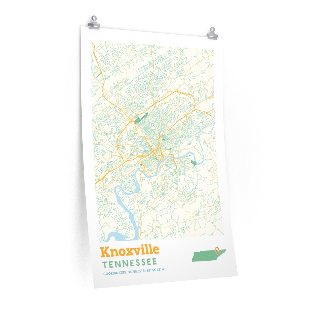 Knoxville Tennessee City Street Map Poster Poster Art Design   66a2473c48b3082f9853634f380bed44 