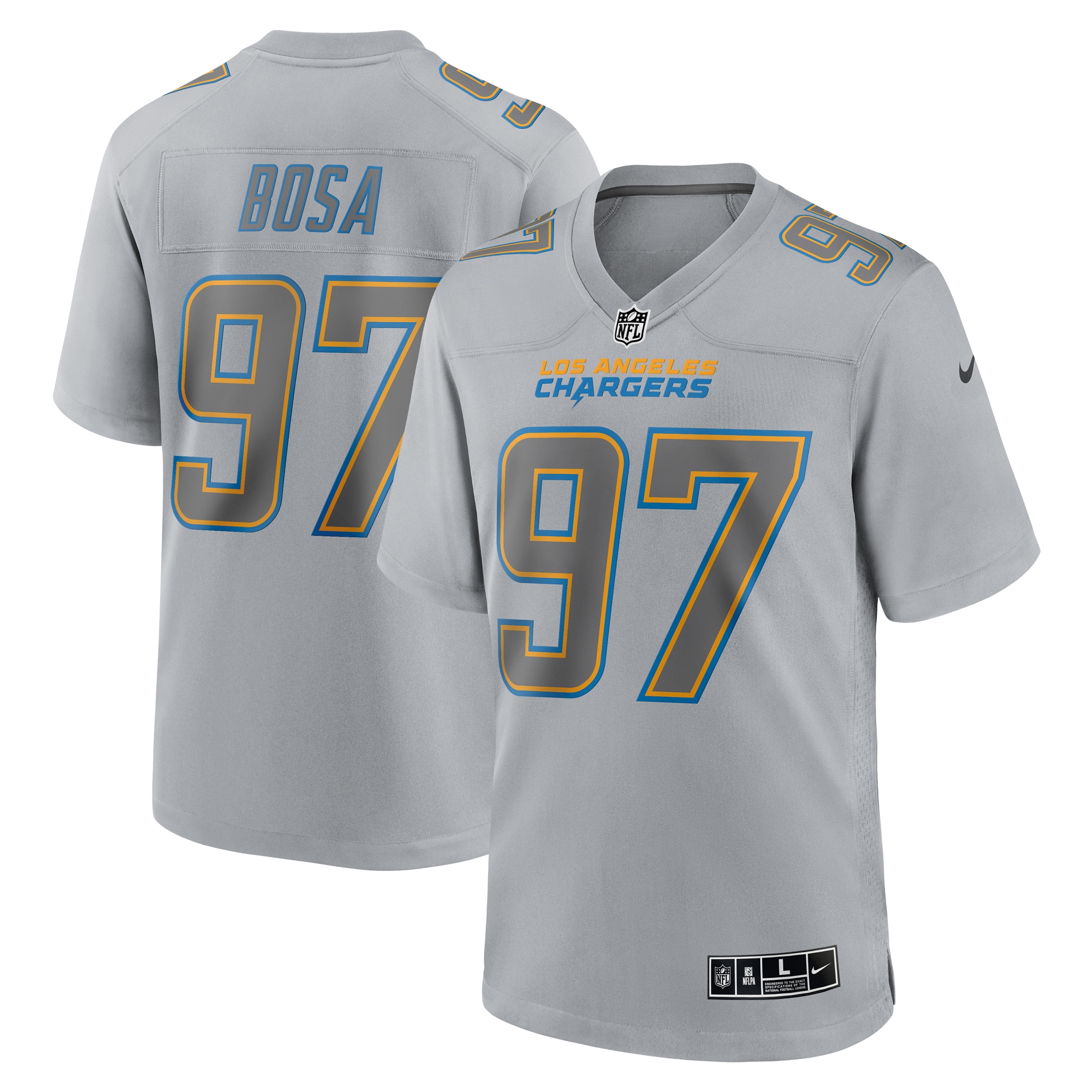 Joey Bosa Los Angeles Chargers Atmosphere Fashion Game Jersey – Gray