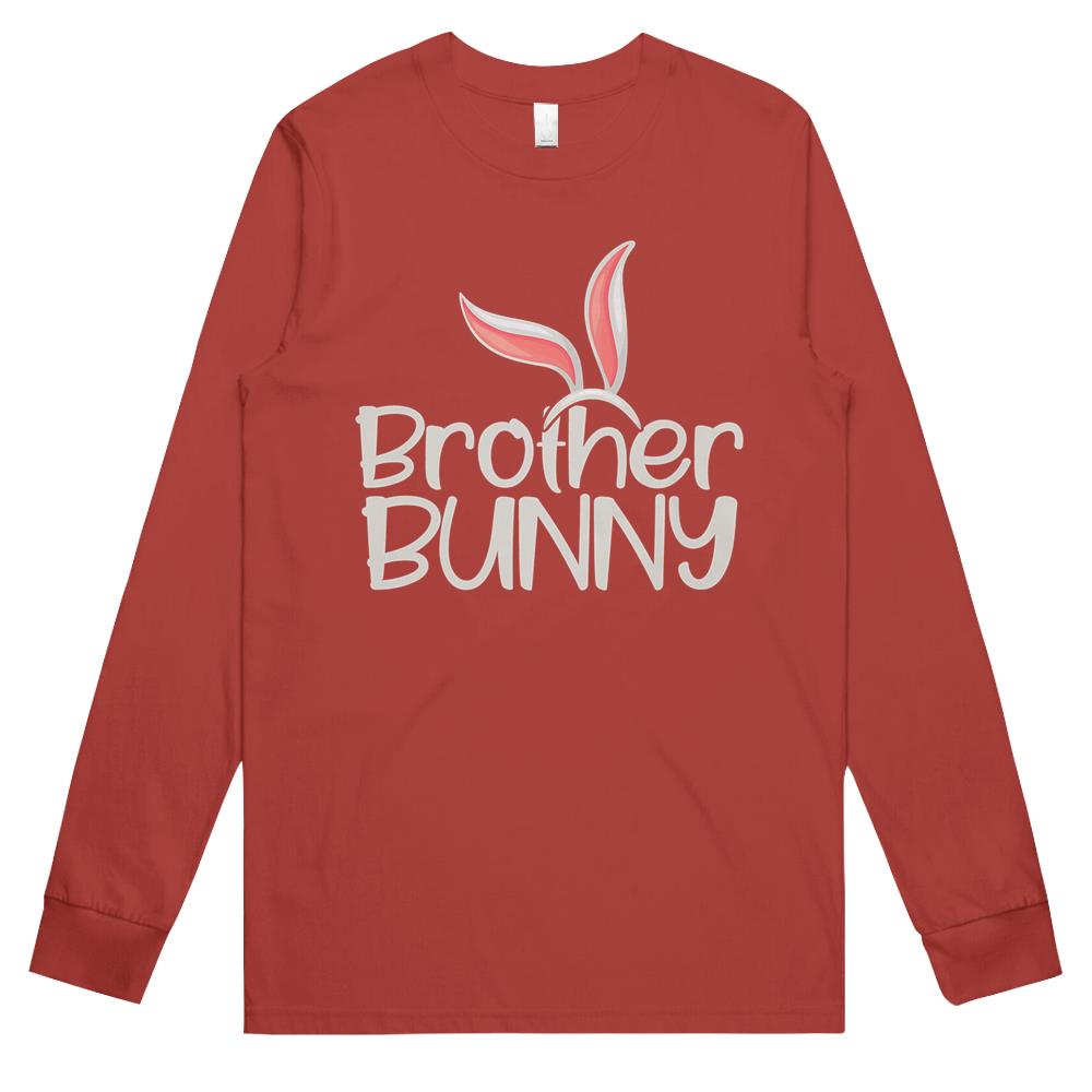 Brother Bunny Funny Saying Cute Family Matching Easter Long Sleeve T Shirts