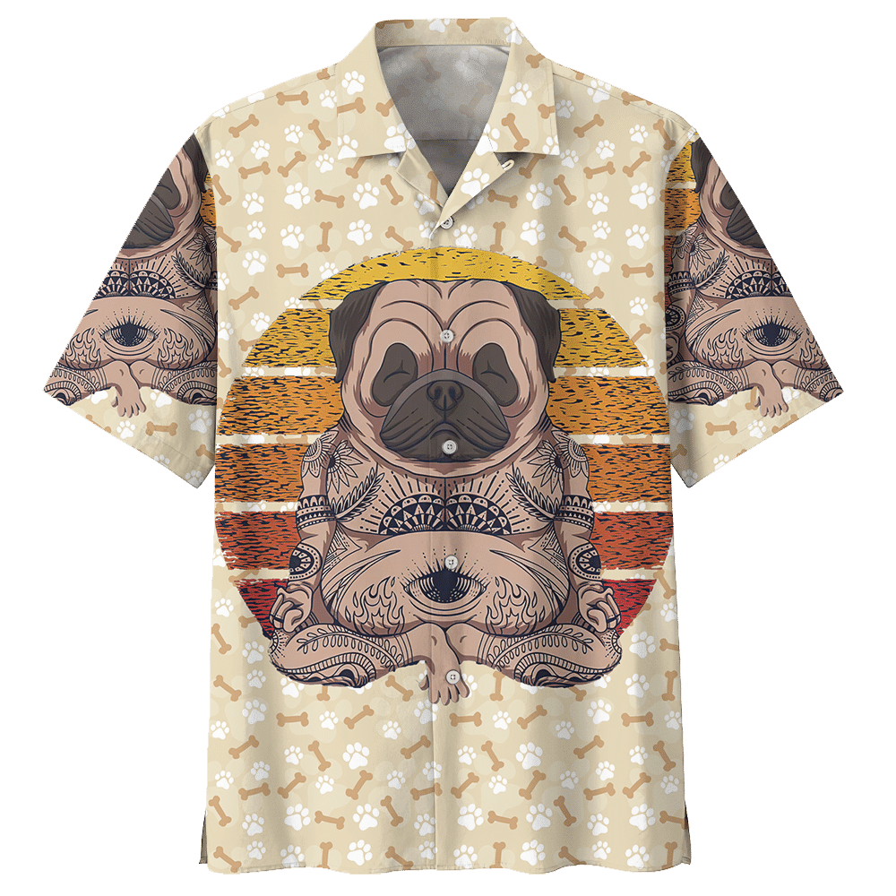 Pug Tan Nice Design Unisex Hawaii Shirt For Men And Women Ha90991