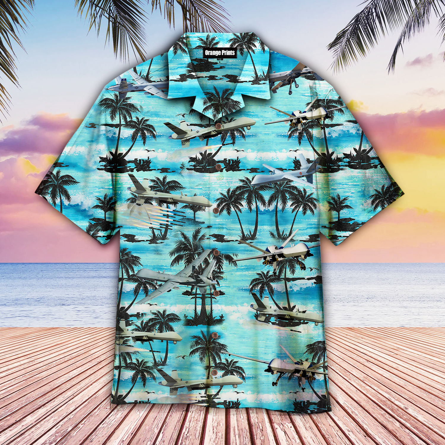 General Atomics Hawaiian Shirt